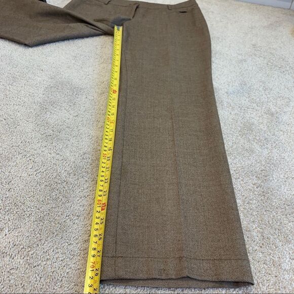 Akris PUNTO NWOT Brown wool stretch trouser pants size 8 - Picture 12 of 13